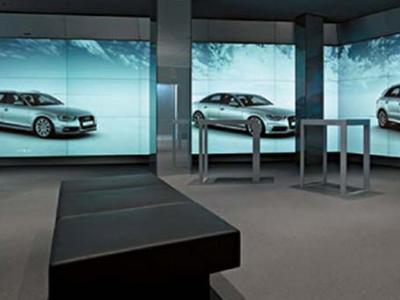 Showroom with video walls