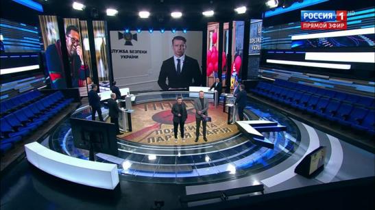 Studio of the program "60 minutes" on the First Channel of Russia image 3