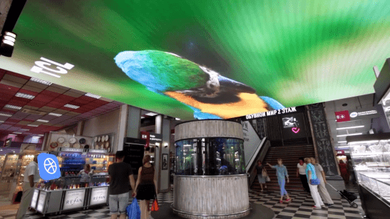 The first screen in Russia on the ceiling of the Central Department Store Nizhny Novgorod image 4