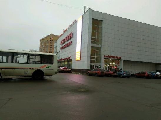Media facade on the building of the shopping center "EUROPA" image 2