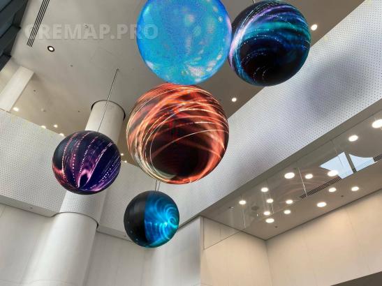 LED spheres Business center "Zemelny" image 5